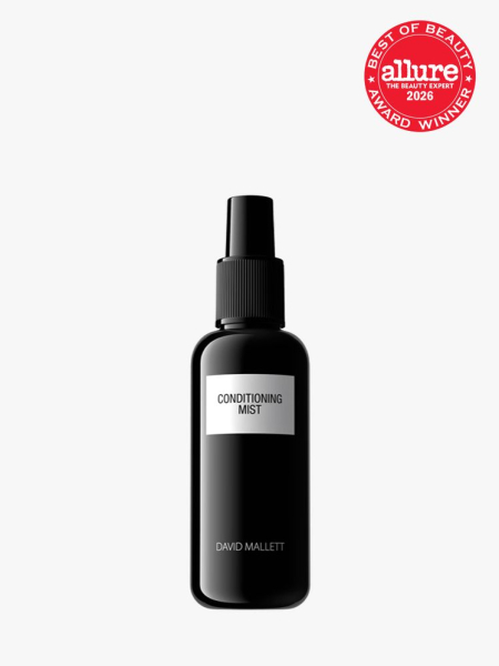 David Mallett Conditioning Mist in branded component on a light gray background with the 2026 best of beauty seal in the top right corner